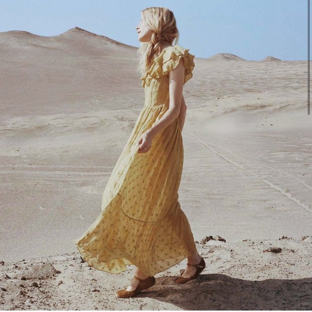 Doen Sunlit Yellow Maxi Dress